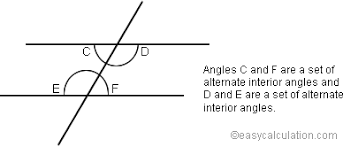 What Is Alternate Interior Angles Definition And Meaning Math Dictionary
