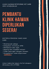 735 likes · 20 talking about this · 1 was here. Ini Adalah Iklan Jawatan Kosong Petsforme Vet Care Facebook