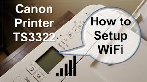 Keep it pressed till the alarm Canon Pixma Ts3322 Printer Wireless Wifi Setup Youtube