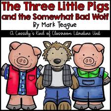 The day after, the three little pigs went off to pick apples at the big apple tree in merry garden. The Three Little Pigs And The Somewhat Bad Wolf Book Unit Tpt