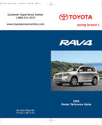 The door unlock settings can be changed. Toyota Rav 4 Pocket Reference Manual Pdf Download Manualslib