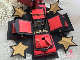 Romantic Birthday Surprise Box For Boyfriend Red Exploding Photo Box Explosion Box Christmas Gift Photo Etsy Romantic Gifts For Him Valentines Gifts For Boyfriend Explosion Box