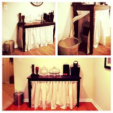 Hiding Litter Boxes W Curtains And An Inexpensive Table Cheap And Easy Alternative To Pre Made Small Space Diy Cat Furniture Diy Small Apartment Litter Box