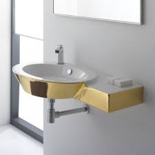 Scarabeo By Nameeks Wish Wall Or Deck Mount Bathroom Sink With Right Counter 20 Modern Bathroom Sink Above Counter Bathroom Sink Contemporary Bathroom Sinks