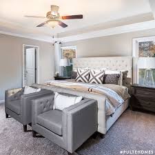 Placing Accent Chairs At The Foot Of Your Bed Creates Extra Seating In A Space Filled With Comfort And Calm Luxury Bedroom Master Home Master Bedrooms Decor