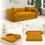 Preços baixos em Sofás, poltronas e sofás de tecido amarelo ...