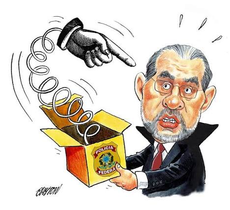 Toffoli demonstrou resistência, mas se convenceu de que deixar relatoria era melhor caminho; saída preserva atos do inquérito #charge #cartum #caricatura #editorialcartoon #politicalcartoon