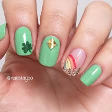 Patrick's day nail art ideas. Best St Patrick S Day Nail Art From Instagram Popsugar Beauty