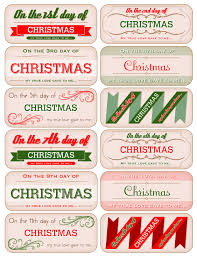 12 Days Of Christmas Tags Free Download Christmas Gift Tags Free Christmas Tags Christmas Tag