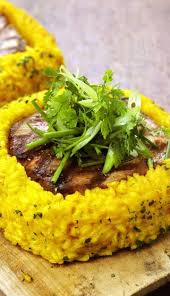 Recette De Thon Grille Et Risotto Au Safran Food Chicken Meat