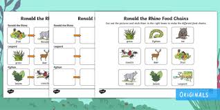 Jevero this is the first session of english food4rhino webinar series: Ronald The Rhino Food Chains Worksheet Worksheet