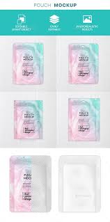Present Your Design With This Face Mask Pouch Packaging Mockup Premium Quality Incredibly Simple To Use Includes Pouch Packaging Packaging Mockup Packaging