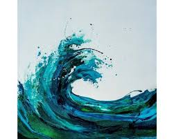 Seafoam Wave Metal Wall Art Print 12 X12 In 2021 Art Wave Painting Wave Art