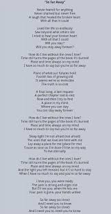 Avenged Sevenfold So Far Away In 2020 Rock Music Lyrics A7x Lyrics Avenged Sevenfold Lyrics