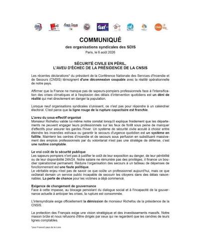 Nous ne manquons pas d'effectifs du côté des pompiers professionnels. » Alors que nous sommes arrivés au bout de nos capacités, que le manque de sapeurs-pompiers, notamment professionnels, s'est largement fait