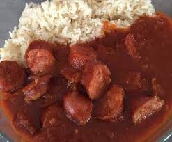 Rougail Saucisses Avec Riz Recette Rougail Saucisse Rougail Recette Rougail Saucisse