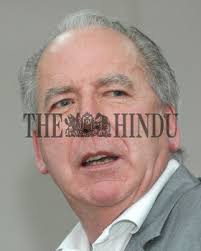 Ian Mayes, Readers' Editor, The Guardian, who came to deliver a lecture, is  seen at...