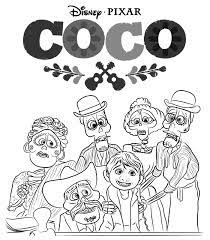 Coco is a 2017 animated film from pixar, set on the mexican day of the dead and tells the story of young boy miguel's musical dream and bonding with his family. Pin On Coloring