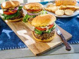Pimento Cheese Stuffed Burgers Recipe Food Network Recipes Pimento Cheese Food