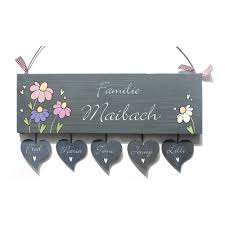 Zu der geplanten hochzeitsfeier kommen sehr viele familienmitglieder, freunde und bekannte zusammen. Hochzeitsgeschenk Turschild Personalisiertes Geschenk