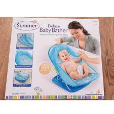 Deluxe baby bather instruction manual warning the deluxe baby bather from summer infant cradles newborns, making bathtime more calm and relaxed. Summer Infant Deluxe Baby Bather Blue Babies Kids Bathing Changing Bathtub Bath Accessories On Carousell