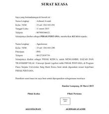 Surat kuasa adalah surat yang isinya mengenai pemberian wewenang atau kuasa dari seseorang atau satu pihak kepada orang lain atau pihak lain untuk melakukan suatu hal seperti yang tertera dalam isi surat. 7 Contoh Surat Kuasa Yang Bisa Di Edit Word Angalul Com