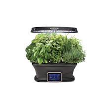 Aerogarden harvest indoor herb garden unboxing. Aerogarden Bounty Indoor Hydroponic Herb Garden With Gourmet Herb Seed Kit In Black The Home Depot Canada