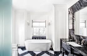 The white wall tiles range from tile mountain, less than half the price on the high street. White And Black Marble Chevron Floor Tiles Contemporary Bathroom