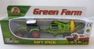 Kandy Toys 6 5cm Diecast Green Farm Tractor And Trailer Gift Pack Playset Hl138 More Info Could Be Found At The Image Url Play Farm Farm Toys Green Farm