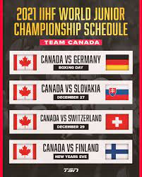 National junior team claimed gold at the 2021 international ice hockey federation world junior championship in edmonton, alberta, from dec. 2021 World Juniors Schedule Announced Evolution 107 9