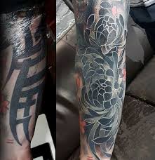 Wenn ihr oberarm tattoo klein tattoo arm mann auf pinterest. Top 53 Tattoo Cover Up Sleeve Ideas 2021 Inspiration Guide Tattoo Sleeve Cover Up Cover Up Tattoos For Men Black Tattoo Cover Up