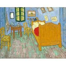 Diagonally opposite the black framed mirror with its intense light the brightest tone in the entire work. Van Goghs Schlafzimmer In Arles 1889 Von Van Gogh Vincent