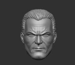 Alex Ross style Bruce Wayne Batman custom head for 4" 6" 7" 12" DC action  figure