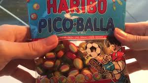 Fruit gummies and sweets, red and green, lemon and strawberry. Haribo Pico Balla Youtube