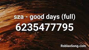 Roblox spray paint codes allow players to express themselves. Sza Good Days Full Roblox Id Roblox Music Codes