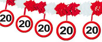 Slinger 20 Jaar Slingers En Ballonnen Feestartikelen