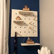 Stained Wood Mountain Bookends Large And Small Set Wooden Etsy Staining Wood Peg Board Pegboard Display