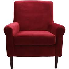 Fox Hill Ellis Rolled Arm Lounge Chair Red Walmart Com In 2020 Armchair Upholstery Armchair Accent Chairs For Sale