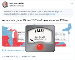 Governor responds to critics' attacks. Politifact No Biden Did Not Receive Thousands Of Mysteriously Surfaced Votes In Michigan