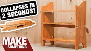 Campaign furniture is an umbrella term for the portable items of furniture used by the military in the eighteenth, nineteenth and early. Incredible Collapsible Bookcase You Gotta See This Woodworking Project Youtube