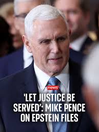 "Let justice be served" Former US Vice President Mike Pence has urged  Congress to release all the Epstein files as calls for transparency grow.  #skynews #epstein
