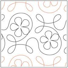 Ginger Flower Pantograph Machine Quilting Designs Quilting Designs Patterns Free Motion Quilt Designs
