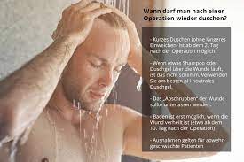 Wann Darf Man Nach Einer Operation Wieder Duschen