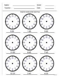 Clock Reading Time Worksheets Telling Time Worksheets Math Work