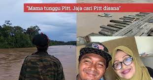 Masih senyum walaupun mata semua bengkak2 sebab menangis. Mama Tunggu Pitt Pitt Hanif Masih Belum Ditemui Fauziah Nawi Mohon Doa Keselamatan Anak