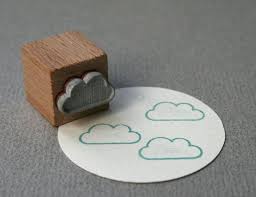 Stempel Wolke Cloud Stamp By Perlenfischer Via Dawanda Com Stempel Selbst Gestalten Stempel Wolken