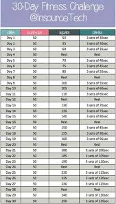 30 Day Fitness Challenge But Change The Push Ups To Crunches Www 30dayfitnesschallenges Com Workout Challenge 30 Day Workout Challenge 30 Day Fitness