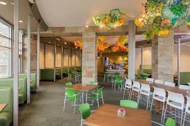 The garden café and surrounding gardens are refreshed inside and out! Garden Fresh A Vibrant Museum Cafe Renvoation