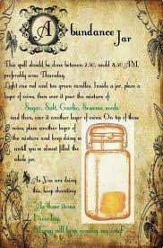 Abundance Jar Wiccan Spell Book Magick Spells Wiccan Spells