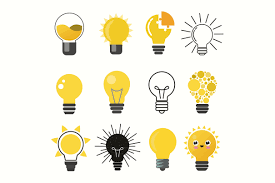 Light Bulbs Vector Set Light Bulb Vector Light Bulb Logo Graphic Design Illustration